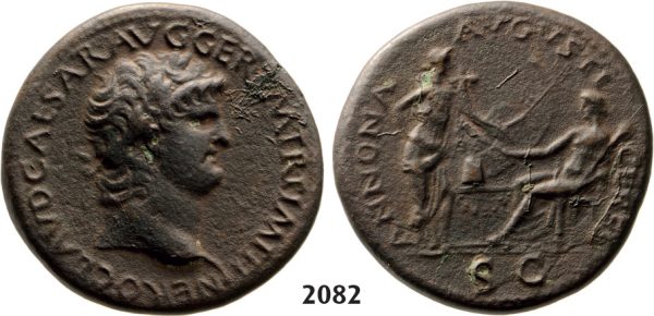05.05.2013, Auction 2/ 2082. Roman Empire, Nero, 54-­68 AD, Æ Sestertius (Struck 64 AD) Rome, Bronze (24.08g)