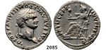 05.05.2013, Auction 2/2085. Roman Empire, Domitian, 81-96 AD, Denarius (Struck 79 AD) Rome, Silver (3.51g)