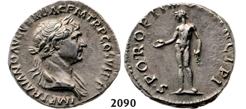 05.05.2013, Auction 2/2090. Roman Empire, Trajan, 103-111 AD, Denarius (Struck 103-111 AD) Rome, Silver (3.42g)