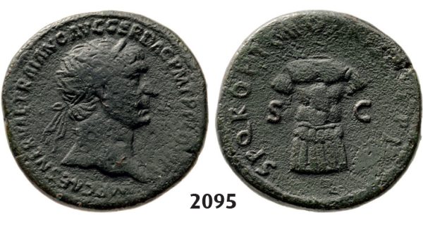 05.05.2013, Auction 2/2095. Roman Empire, Trajan, 103-­111 AD, Æ Dupondius, Rome, Bronze (13.34g)