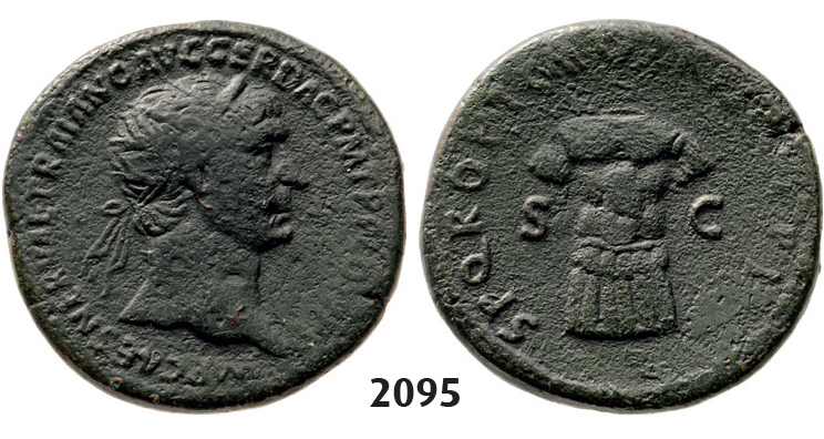05.05.2013, Auction 2/2095. Roman Empire, Trajan, 103-111 AD, Æ Dupondius, Rome, Bronze (13.34g)