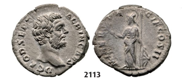 05.05.2013, Auction 2/2113. Roman Empire, Clodius Albinus, 195-197 AD, Denarius (Struck 194-195 AD) Rome, Silver (3.39g)