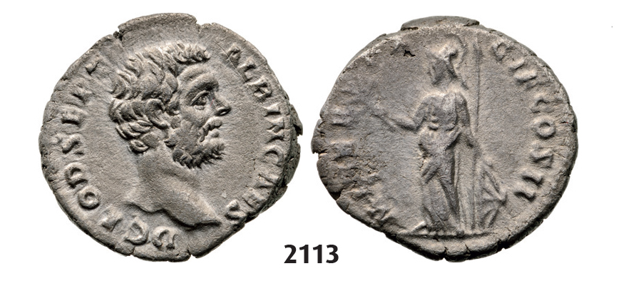 05.05.2013, Auction 2/2113. Roman Empire, Clodius Albinus, 195-197 AD, Denarius (Struck 194-195 AD) Rome, Silver (3.39g)