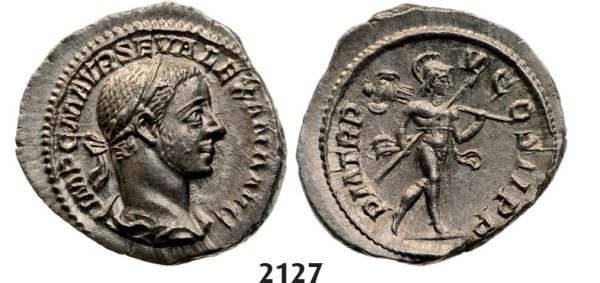 05.05.2013, Auction 2/2127. Roman Empire, Severus Alexander, 222-­235 AD, Denarius (Struck 227 AD) Rome, Silver (2.97g)
