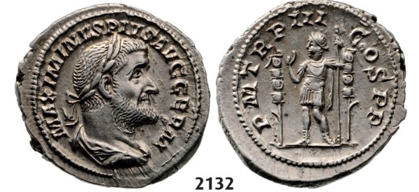 05.05.2013, Auction 2/ 2132. Roman Empire, Maximinus I Thrax, 235-238 AD, Denarius (Struck 236-238 AD) Rome, Silver (3.79g)