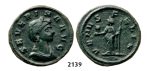 05.05.2013, Auction 2/2139. Roman Empire, Severina, wife of Aurelian, 270-­275 AD, Æ (Denarius) (Struck 275 AD) Rome, Billon (2.66g)