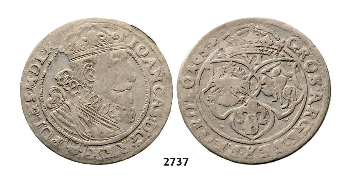 05.05.2013, Auction 2/2737. Poland, John II Casimir, 1648-­1668, 6 Groschen (Szóstak) 1657, Cracow, Silver