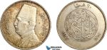 A7/176, Egypt, Fuad, 20 Piastres AH1352//1933, London Mint, Silver, KM# 352, Dark toning! VF-EF