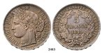 2403. France, Second Republic, 1848-1852 , 5 Francs 1849-A, Paris, Silver, Prooflike!