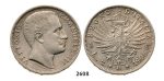 2608 Italy, Kingdom, Vittorio Emanuele III, 1900­-1946, 2 Lire 1906-­R, Rome, Silver