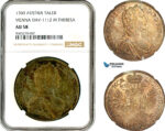 AL334, Austria, Maria Theresia, Taler 1760, Vienna Mint, DAV-1112 Silver, NGC AU58