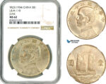 AL343, China, "Junk" Dollar Yr. 23 (1934), Silver, L&M-110, NGC MS62
