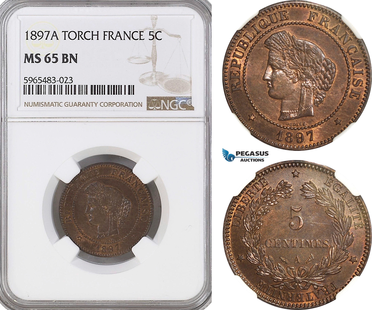 AL358, Russia, Soviet, 1 Rouble 1921 AT, Leningrad Mint, Silver, NGC MS61