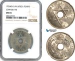 A7/90, British West Africa, Edward VIII, Penny 1936 KN, Kings Norton, Birmingham Mint, KM# 16, NGC MS65