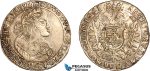 A10-285, Hungary, Leopold I, 1/2 Taler 1661 KB, Kremnitz Mint, Silver, (14.19g), Husz-1396, Unger 1038a, Old cabinet toning, EF-AU, Extremely rare date! Only a few known!