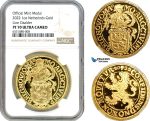 A10-358, Netherlands, Holland, Lion Daalder (Dollar) Medal (1 oz) 2022 R, Houten Mint, Gold KM# -, Mintage 25pcs, NGC PF70 Ultra Cameo, includes COA+ Original box!