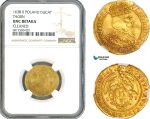 A10-452, Poland, Thorn, Vladislav IV, Ducat 1638, Thorn Mint, Gold, Frid-58, H.Cz.1795, R4, Very light cleaning on Obv, yet very lustrous! NGC UNC Details Cleaned, Rare!