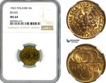 A10-461, Poland, 5 Groszy 1923, Warsaw Mint, Parchimowicz 103a, NGC MS64