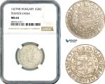 A10-732, Transylvania (Siebenbürgen), Gabriel Bethlen, Breiter Groschen 1627, Nagybanya (Baia Mare) Mint, Silver, Resch 422, NGC MS64, Top Pop and single finest graded!