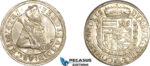 A11-006, Austria, Ferdinand II, Taler ND (1564-95), Hall Mint, Silver (28.60g), Dav-8097, Blast white, AU