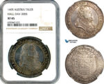 A11-011, Austria, Rudolph II, Taler 1605, Hall Mint, Silver, Dav-3005, Dark toning, NGC XF45