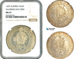 A11-051, Austria, Salzburg, Paris Von Lodron, Taler 1625, Silver, Dav-3504, Light amber toning, NGC MS64, Rare as such!