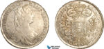 A12-034, Austria, Maria Theresia, 1/2 Taler 1755, Vienna Mint, Silver (14.02g), Her-620, Light toning, Much lustre! AU, Rare!