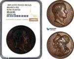A12-225, France, Napoleon I, Medal 1809, Rome Reunited, Bronze, Bramsen-850, NGC MS64 BN, Top Pop and single finest graded!