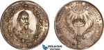 A8/545, Sweden, Gustav Adolph II, Silver Medal 1632, by Sebastian Dadler (Ø44mm, 24.15g) On his death in the Battle of Lützen on November 6th, 1632. Hildebrand 185, Cabinet toning, EF, A rare piece!
