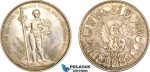 A8/561, Switzerland, Basel, 5 Francs 1879 Shooting Festival, Bern Mint, Silver, Dav-388, Lightly cleaned with light toning, EF