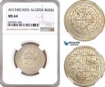 AH31, Algeria (Ottoman Empire) Mahmud II, Budju AH1240 / 1825, Silver, NGC MS64