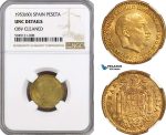 AH358-R, Spain, Francisco Franco, 1 Peseta 1953 (60) Madrid Mint, NGC UNC Det.