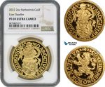 AI196, Netherlands, Holland, Lion Daalder (Dollar) Medal (2 oz) 2022 R, Houten Mint, Gold KM# -, Mintage 10pcs, This #8, NGC PF69 Ultra Cameo, includes COA+ Original box!
