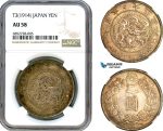 AI941, Japan, Taisho, 1 Yen T3 (1914) Silver, NGC AU58