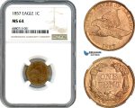 AI946, United States, Flying Eagle Cent 1857, Philadelphia Mint, NGC MS64