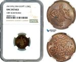 AI956, Egypt, Ottoman Empire, Abdul Hamid II, 1/20 Qirsh AH1293/35 H, Heaton Mint, NGC UNC Details