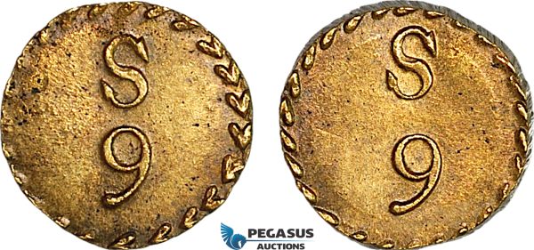 AJ174, Portugal & Brazil, Monetary Weight for 1600 Reis, 9 Shillings, Cf. 1740H, (3.61g), UNC