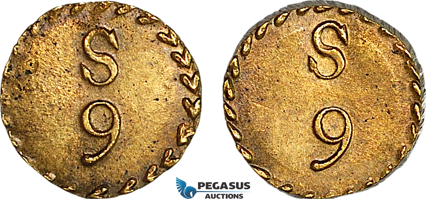 AJ174, Portugal & Brazil, Monetary Weight for 1600 Reis, 9 Shillings, Cf. 1740H, (3.61g), UNC