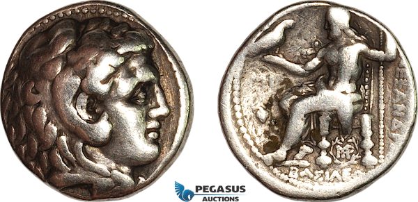 AK373, Greece, Seleukid Empire, Seleukos I Nikator, AR Tetradrachm (16.83g). Type of Alexander III of Macedon. Babylon Mint, (ca. 311-300 BC) Rare!