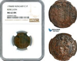 AK571, Hungary, Francis II Rakoczi, Rebellion 1 Poltura 1706 KB, Kremnitz Mint, NGC MS62BN