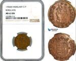 AK700, Hungary, Francis II Rakoczi, Rebellion 1 Poltura 1706 KB, Kremnitz Mint, NGC MS63BN