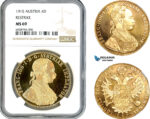 AK878, Austria, Franz Joseph, Restrike 4 Ducats 1915, Vienna Mint, Gold, NGC MS69