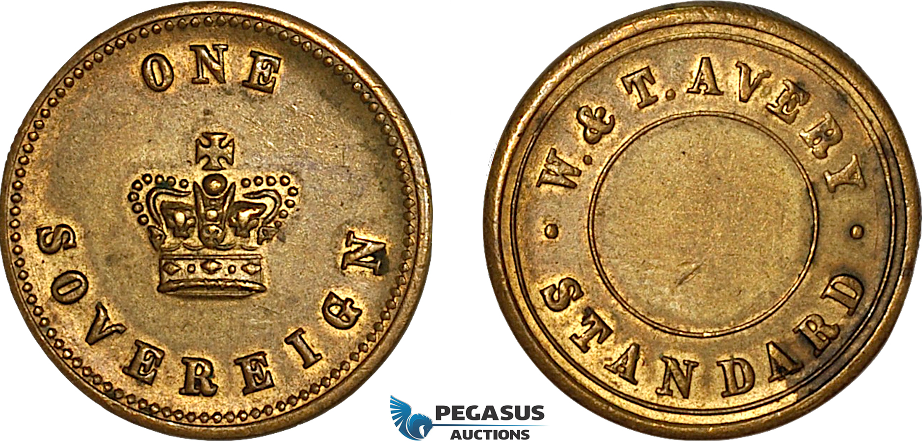 AK927, Great Britain, Victoria, Monetary Weight for 1 Sovereign (7.94g), EF