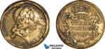 AK930, Portugal & Brazil, John V, 1747 Monetary Weight for 12800 Reis, Three Pound Twelve (28.52g), VF+