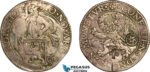 AK998, Netherlands, Holland, Lion Daalder (Taler) 1589, C/S (Hexagram & Fleur de Lis), Silver (26.78g) Possible for use in the Middle East, Light deposits, XF, Very Rare! *Ex. Schulman Auction 368, Lot: 673.