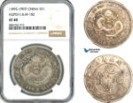 AL037, China, Hupeh, 1 Dollar ND (1895-1907) Silver, L&M-182, NGC XF40