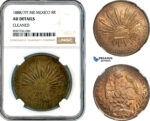 AL051, Mexico, 8 Reales 1888/7 PI MR, Potosi Mint, Silver, NGC AU Details