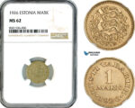 AL118, Estonia, 1 Mark 1926, NGC MS62