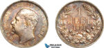 AL236, Bulgaria, Ferdinand I, 1 Lev 1891 KB, Kremnitz Mint, Silver, Cleaned in the past, AU