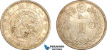 AL254, Japan, Meiji, Yen Yr. 36 (1903) Silver, Gin Countermark, Chop Marked, Silver, Cleaned, AU